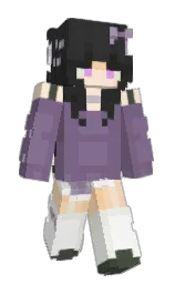 white and rum Minecraft skin — Classic model