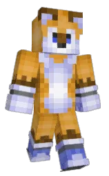 TailsP2's Minecraft skin wearing the Aurora cape