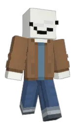 Grimm_gaming's Minecraft skin wearing the Twisted cape