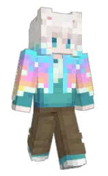 tradewind and hippie blue Minecraft skin — Slim model — first worn by Elvre