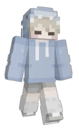 casper and rock blue Minecraft skin — Classic model