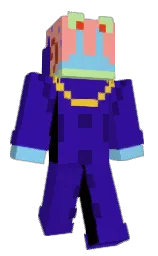 blue gem and sweet pink Minecraft skin — Slim model — first worn by LifeOfY