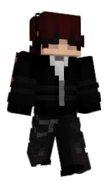 black and cod gray Minecraft skin — Classic model