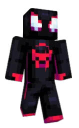 woodsmoke and black Minecraft skin — Classic model — first worn by SupapodBafo