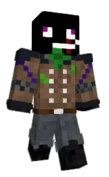 black and bunker Minecraft skin — Classic model — first worn by Casooo