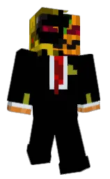 black and botticelli Minecraft skin — Classic model — first worn by Sr_Galleto