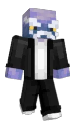 cod gray and blue bell Minecraft skin — Classic model — first worn by xXPawpleXx