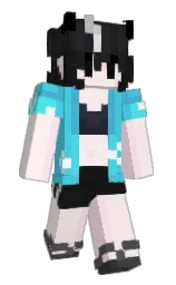bridesmaid and picton blue Minecraft skin — Slim model — first worn by SagiriVT