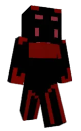 black and red oxide Minecraft skin — Classic model
