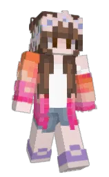 encodey's Minecraft skin wearing the Aurora cape