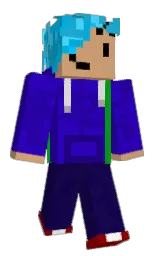 dark blue and tolopea Minecraft skin — Classic model
