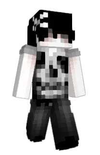 Front of burialsite's skin