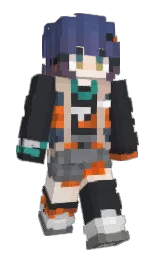 shark and white Minecraft skin — Slim model
