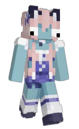 glacier and athens gray Minecraft skin — Slim model — first worn by LaChicaChloe