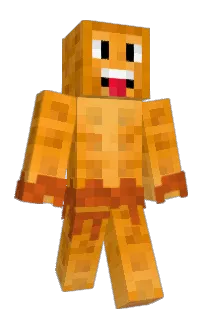 Front of Direman's skin