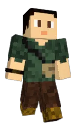 peach orange and metallic bronze Minecraft skin — Classic model — first worn by LK0LA
