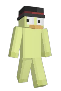 ADuckWithATopHat Minecraft avatar full body