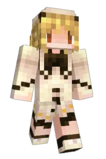 A_majin Minecraft avatar full body