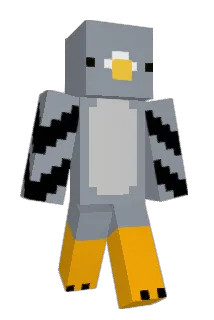 A_mooth Minecraft avatar full body