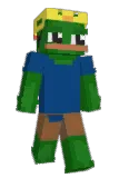 Abgebrand Minecraft avatar full body