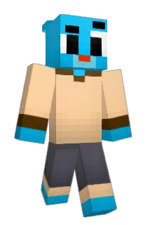Achiral Minecraft avatar full body