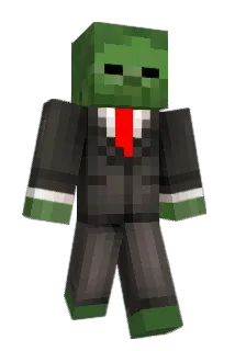 Action_Zombie Minecraft avatar full body