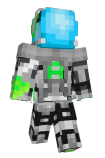 Agentblue Minecraft avatar full body
