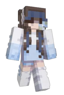 AikoBlue Minecraft avatar full body