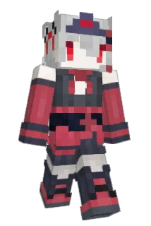 AkagiChiwosuu Minecraft avatar full body