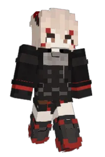 Akazome Minecraft avatar full body