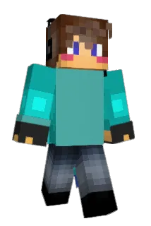 AkkaCat Minecraft avatar full body
