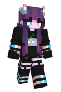 AlbedoX3 Minecraft avatar full body