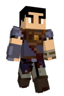 AllenBlue Minecraft avatar full body