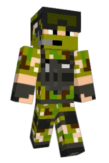 America Minecraft avatar full body