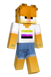 AnthoLGBT Minecraft avatar full body