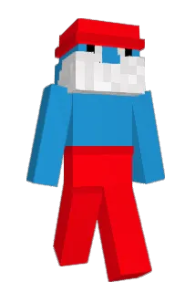 Appelsiininen Minecraft avatar full body