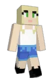 AquaSapphire Minecraft avatar full body