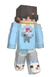 Aquaily Minecraft avatar full body