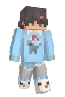Aquaily Minecraft avatar full body