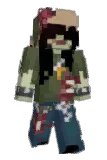 Aquatricot Minecraft avatar full body