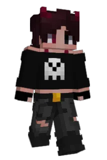AriaTheTinyDemon Minecraft avatar full body