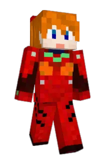 Aska_Eva02 Minecraft avatar full body