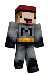 Ausgestosener Minecraft avatar full body