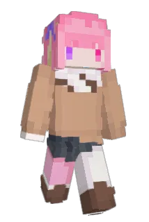 Autopink Minecraft avatar full body