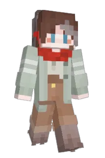Axelredferret Minecraft avatar full body