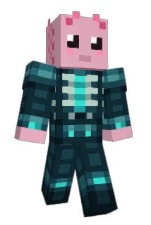 Axoloko Minecraft avatar full body