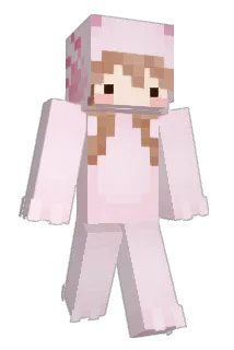 Axolotita Minecraft avatar full body