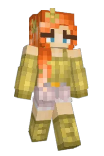 Axolotlface Minecraft avatar full body
