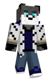 AzureEyedWolf Minecraft avatar full body