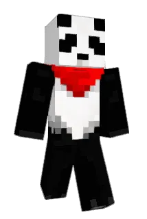 B14ckP4nda Minecraft avatar full body